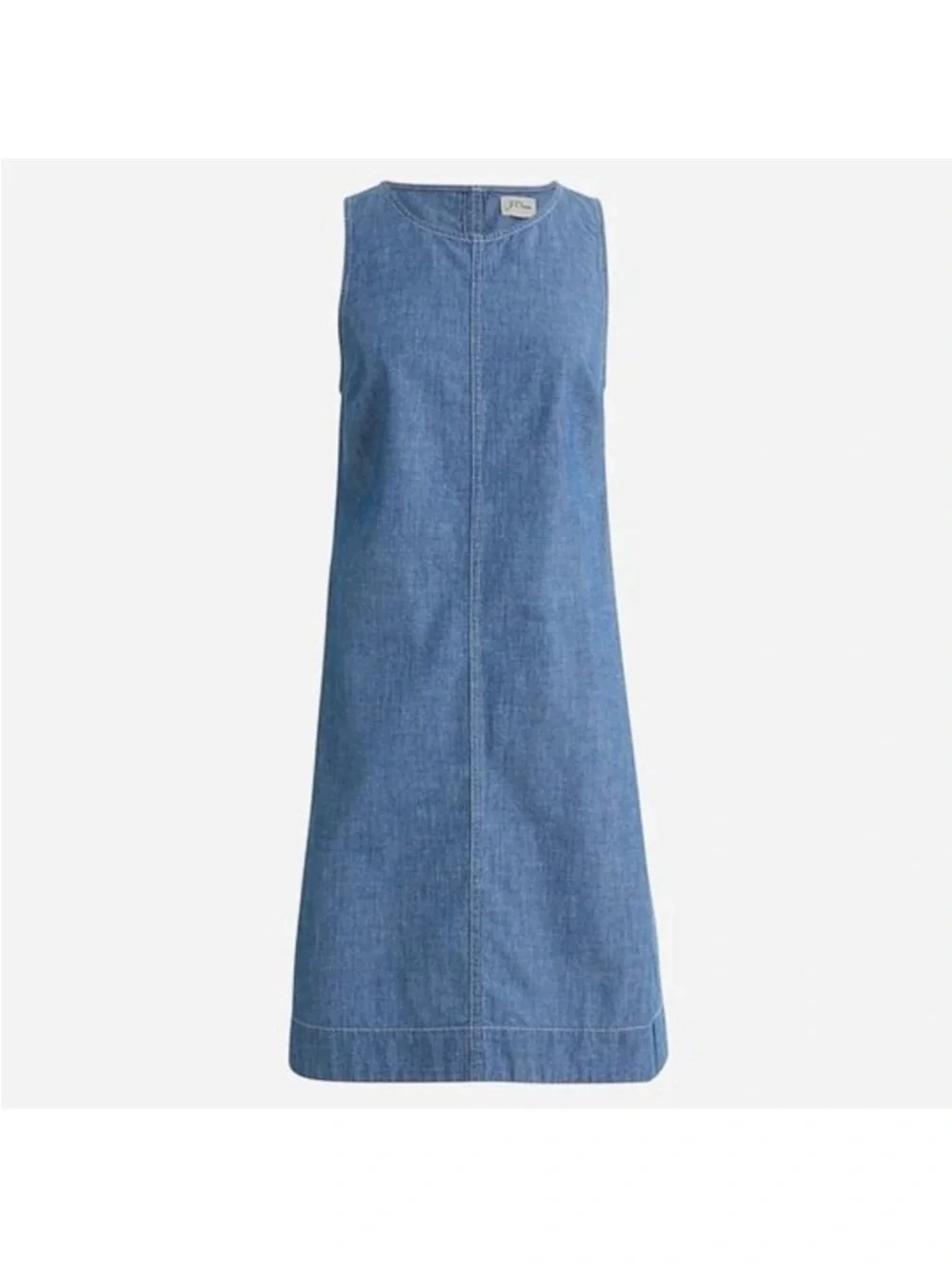 J. Crew Button Back Chambray Shift Dress NWOT